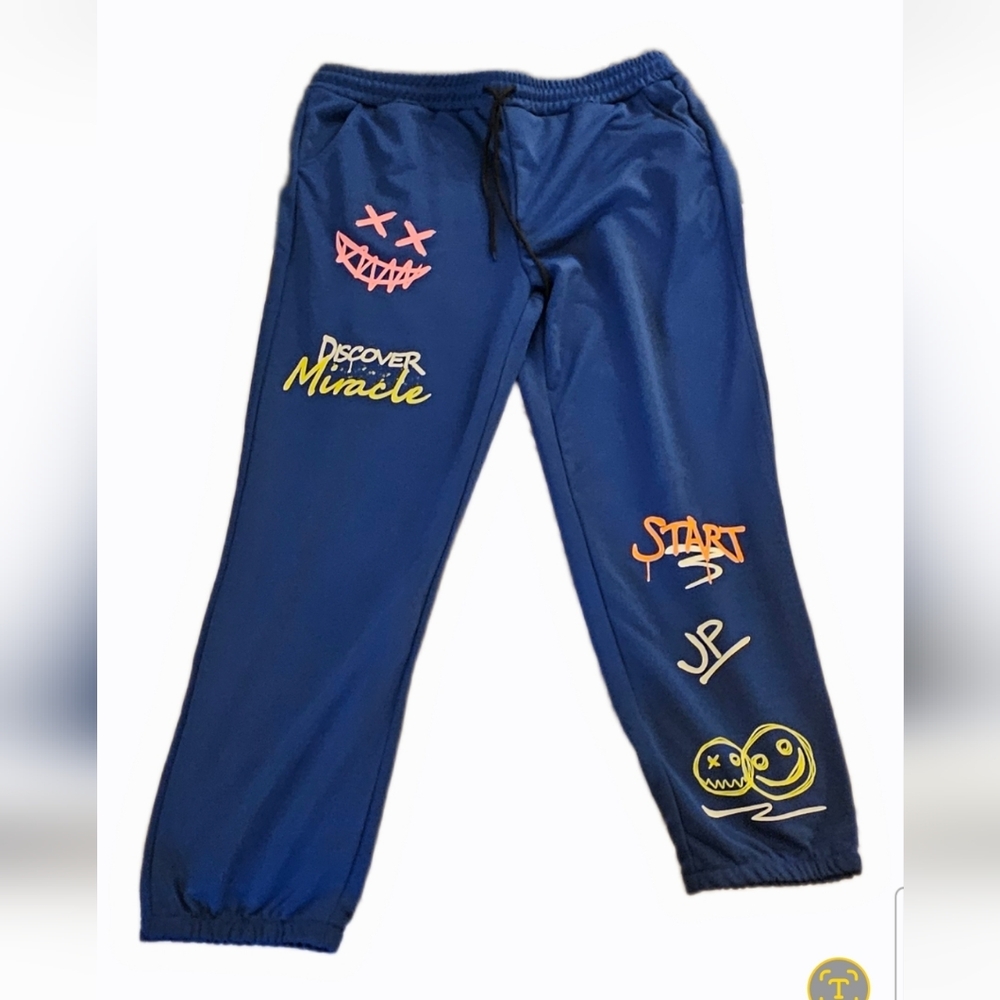Shein Blue Sweat Pants